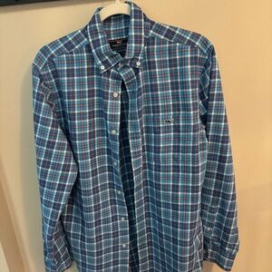 Vineyard Vines Plaid Classic Tucker Shirt Size Small (S)